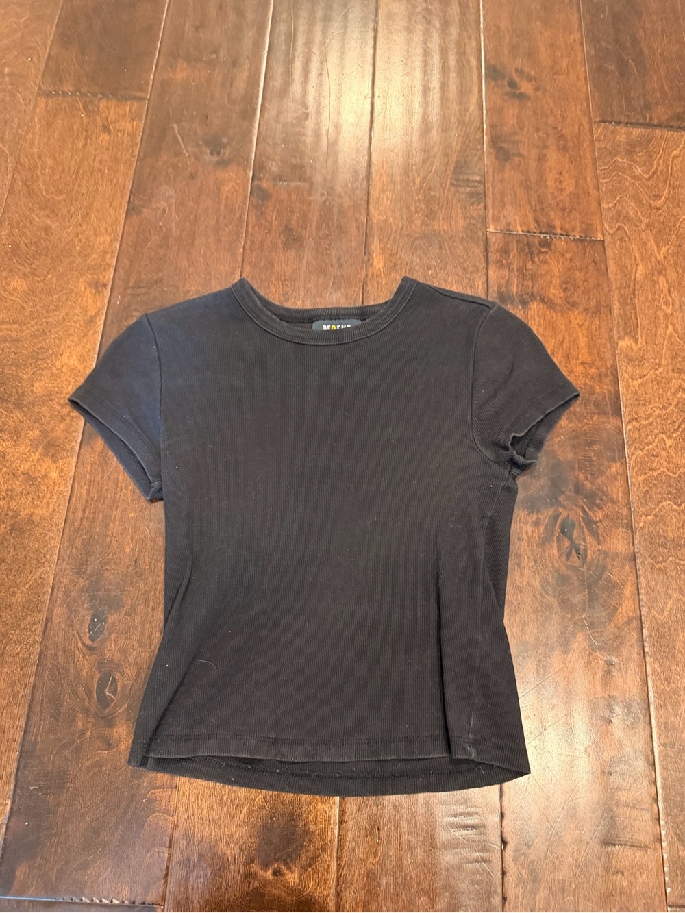 Maeve Black Short Sleeve Fitted Tee